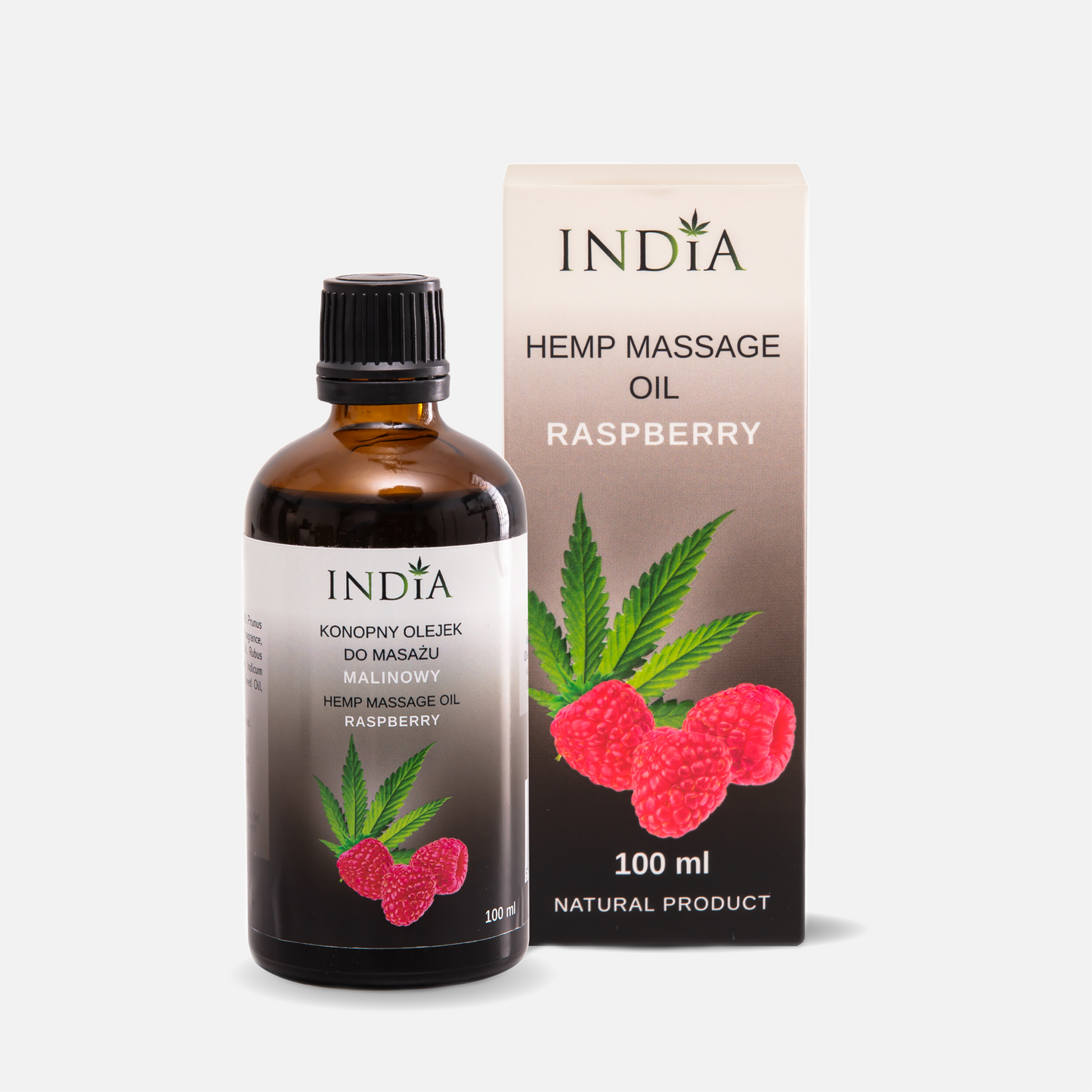 ACEITE MASAJE CBD FRAMBUESA INDIA 100ml