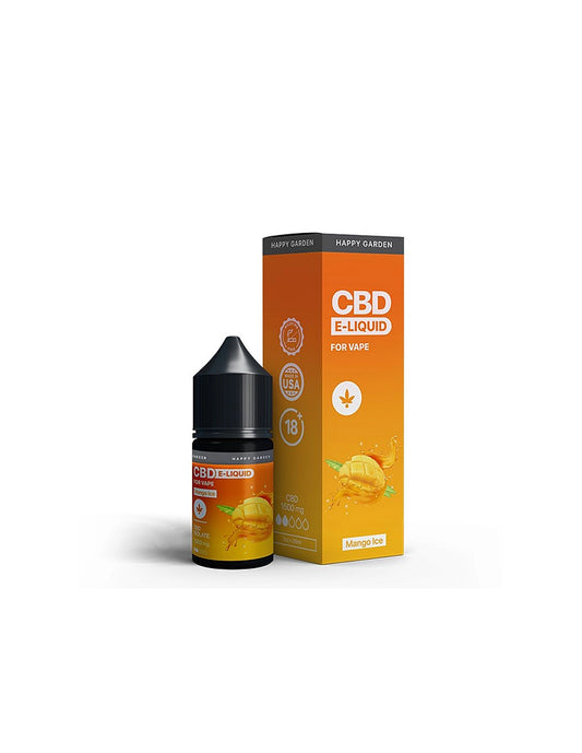 Happy Garden CBD E-líquido CBD para vapear - Mango Hielo (30 ml)