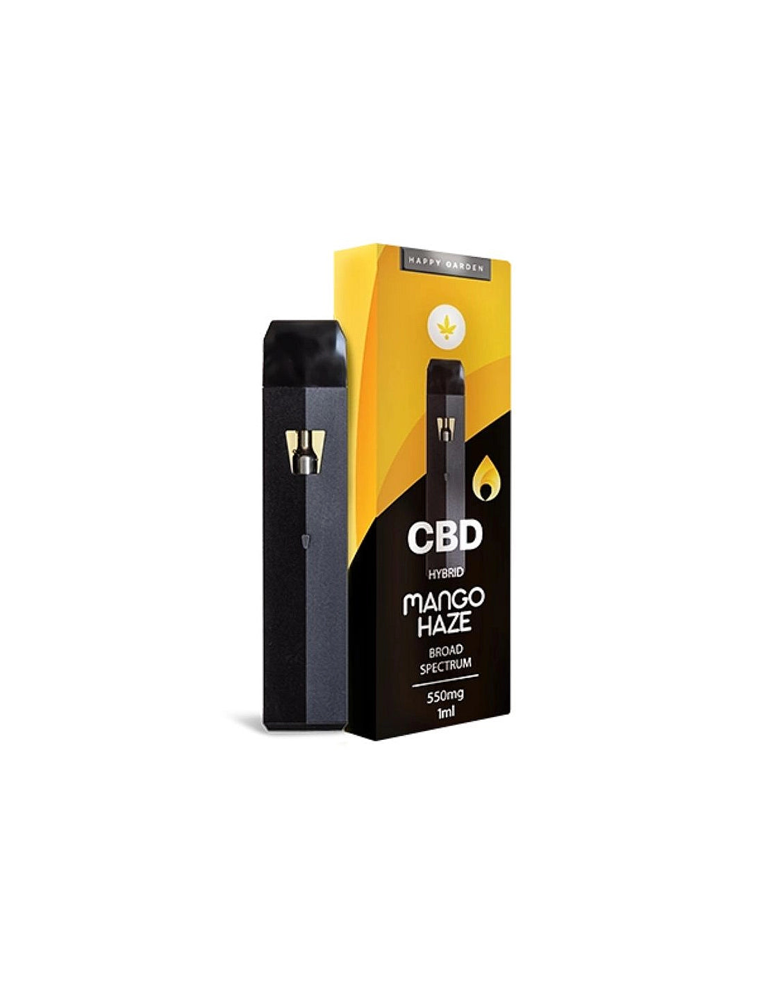 VAPER CBD DESECHABLE MANGO HAZE 550MG HAPPY GARDEN
