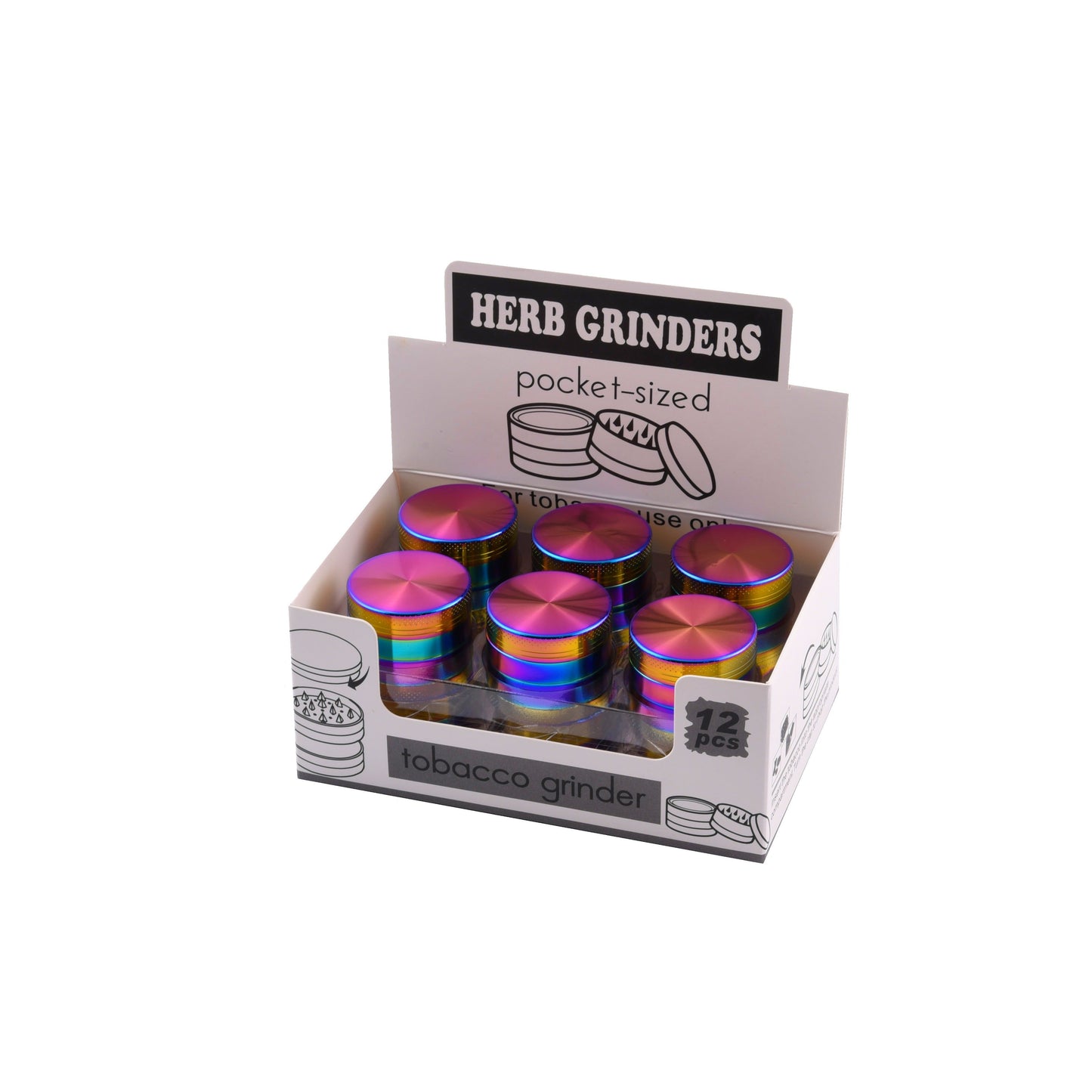 RAIMBOW ALUMINIUM GRINDER 4Parts