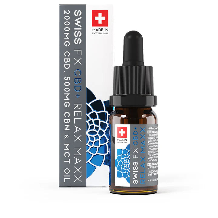 ACEITE CBD RELAX MAX 20% CBD AISLADO SWISS FX 10ml