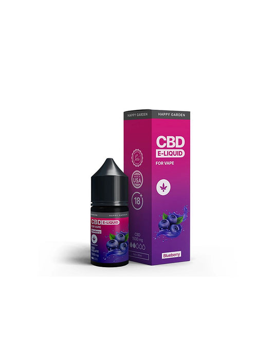 Happy Garden CBD E-líquido CBD para vapear – Arándano (30 ml)