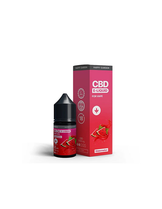 Happy Garden CBD E-líquido CBD para vapear – Sandía (30 ml)