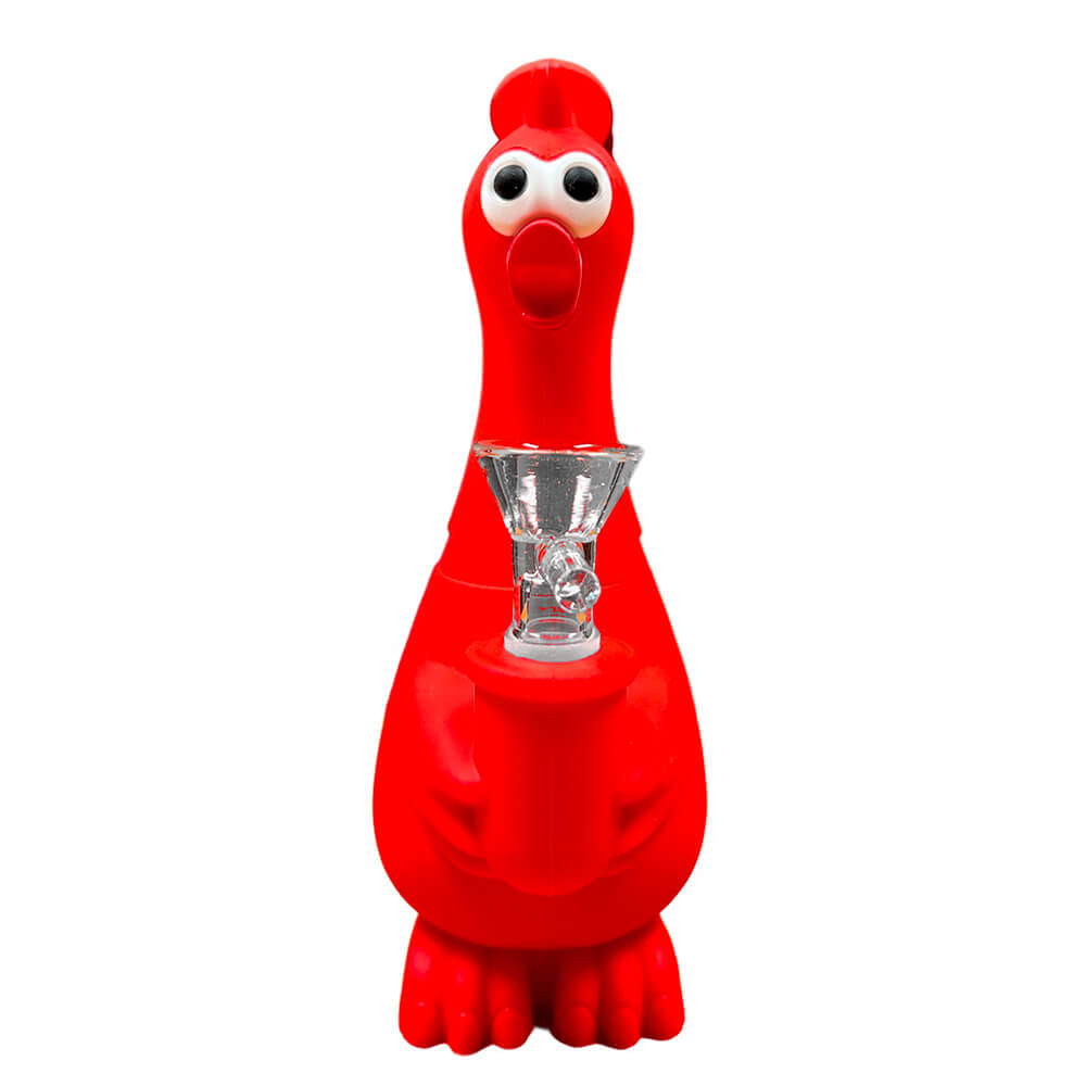 POLLO ROJO BONG SILICONA 18CM