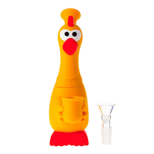 POLLO NARANJA BONG SILICONA 18CM