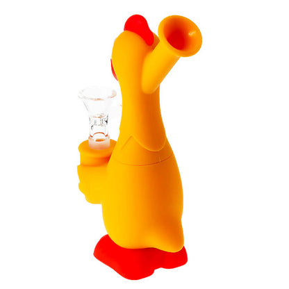 POLLO NARANJA BONG SILICONA 18CM