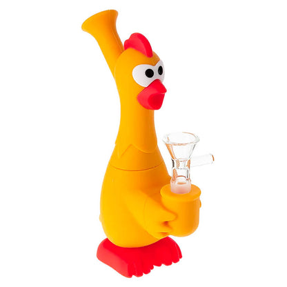 POLLO NARANJA BONG SILICONA 18CM